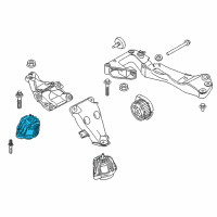 OEM 2020 BMW 430i xDrive Gran Coupe Engine Mount Right Diagram - 22-11-6-856-184