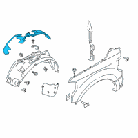 OEM 2017 Ford F-350 Super Duty Inner Liner Diagram - HC3Z-16103-F