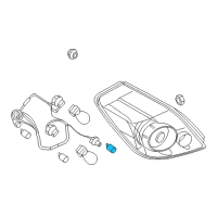 OEM 2008 Nissan Altima Bulb Diagram - 26261-89912