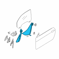 OEM BMW 135is Front Left Window Regulator Diagram - 51-33-7-165-595