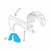 OEM 2004 Mercury Marauder Splash Shield Diagram - 3W7Z-16240-AA