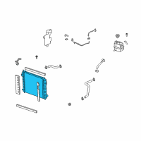 OEM 2009 Saturn Vue Radiator Diagram - 20777042