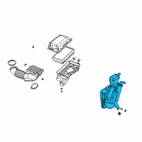 OEM 2006 Saturn Ion Intake Duct Diagram - 15810996