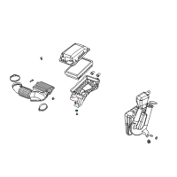 OEM 2017 Buick Enclave Insulator-Air Cleaner Housing Diagram - 22693712