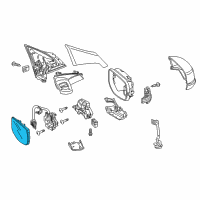 OEM 2020 Acura RLX Mirror Sub-Assembly, Passenger Side Diagram - 76203-TY3-C02