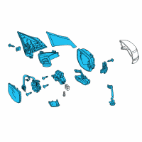 OEM 2019 Acura RLX Set Sub Dr M (Lunar Silver Metallic) Diagram - 76208-TY2-307ZM