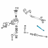 OEM GMC Sierra Steering Damper Diagram - 25888044