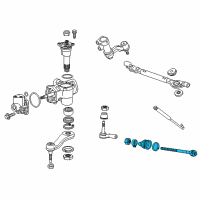 OEM 2012 GMC Sierra 2500 HD Inner Tie Rod Diagram - 19256660