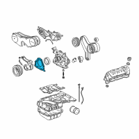 OEM 1999 Toyota Camry Retainer Plate Diagram - 11381-20010