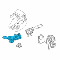 OEM 2018 Lexus GS350 Switch Assembly, HEADLAMP Diagram - 84140-30420