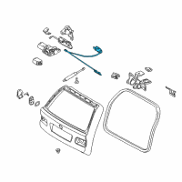 OEM BMW 540i Emergency Mechanism Pulling Strip Diagram - 51-24-8-232-520