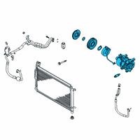 OEM 2021 Kia Seltos Compressor Assembly Diagram - 97701K0000