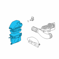 OEM 2002 Lexus GS430 Cleaner Assy, Air Diagram - 17700-50241