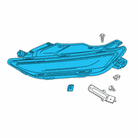 OEM Chevrolet Blazer Daytime Run Lamp Diagram - 84856651