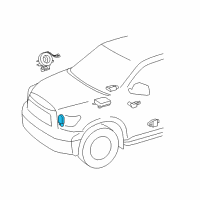 OEM 2012 Toyota Tundra Front Sensor Diagram - 89173-09730