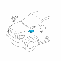 OEM 2018 Toyota Tundra Center Sensor Diagram - 89170-0C573