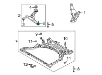 OEM 2021 Hyundai Venue Ball Joint Assembly-LWR Arm Diagram - 54530-C8500