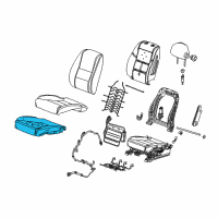 OEM 2018 Chevrolet Impala Seat Cushion Pad Diagram - 23105647