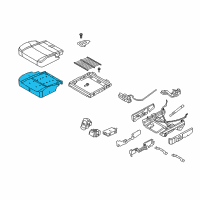 OEM 2012 Lincoln MKT Seat Cushion Pad Diagram - DE9Z-7463840-B