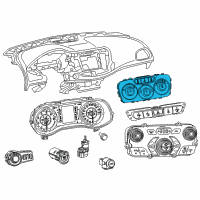 OEM 2015 Chrysler 200 Air Conditioner And Heater Control Diagram - 56054317AD