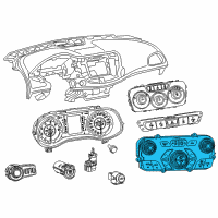 OEM Chrysler 200 Stack-Vehicle Feature Controls Diagram - 68275367AE