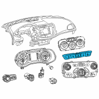 OEM Chrysler Switch-Instrument Panel Diagram - 68158644AB