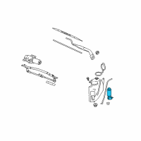 OEM Pontiac Torrent Washer Pump Diagram - 25841885