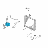 OEM 2003 Honda Insight Tank, Reserve Diagram - 19101-PHM-000