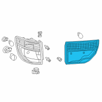 OEM 2013 Dodge Durango Lamp-Backup Diagram - 57010273AH