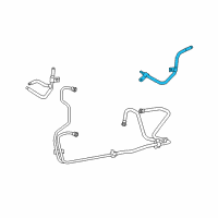 OEM 2010 Lincoln MKZ Cooler Pipe Diagram - 6E5Z-7A030-A