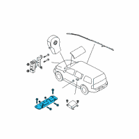 OEM 2012 Nissan Pathfinder Sensor-Side AIRBAG Diagram - 98830-9BD8A