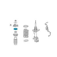 OEM Acura MDX Bearing, Front Shock Absorber Mount Diagram - 51726-STX-A52