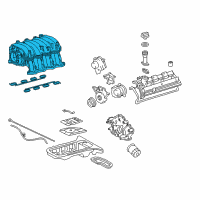 OEM 2009 Toyota Tundra Intake Manifold Diagram - 17120-50020