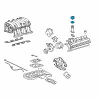 OEM 2002 Toyota Celica Cap Assembly Diagram - 12180-22011