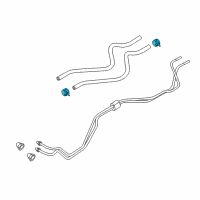 OEM 2005 Lincoln Town Car Oil Tube Clamp Diagram - F5TZ-7C107-AA