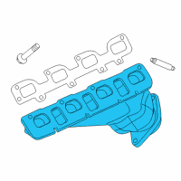 OEM 2008 Dodge Charger Exhaust Manifold Diagram - 5037633AF