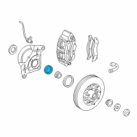 OEM Ford F-150 Heritage Front Hub Seal Diagram - E6TZ-1S190-A