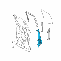 OEM 2020 Ford F-150 Window Regulator Diagram - FL3Z-1827000-C