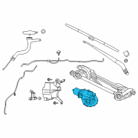 OEM 2017 Nissan Leaf Motor Assy-Windshield Wiper Diagram - 28810-3NF0A