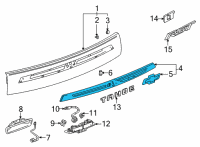 OEM Chevrolet Suburban Applique Diagram - 84742604