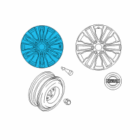 OEM Nissan Armada Wheel-Aluminum Diagram - D0C00-5ZW1A