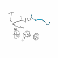 OEM 2009 Chevrolet Impala Pressure Hose Diagram - 15291019