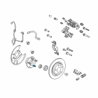 OEM 2007 Lincoln MKZ Wheel Bolt Diagram - AE5Z-1107-A