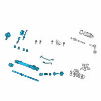 OEM 2009 Honda CR-V Rack, Power Steering Diagram - 53601-SXS-A01