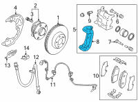 OEM Scion FR-S Caliper Support Diagram - SU003-00573