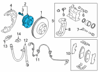 OEM 2022 Toyota GR86 Hub Assembly Diagram - SU003-08847