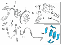 OEM Toyota GR86 Brake Pads Diagram - SU003-10626