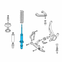 OEM 2001 Honda CR-V Shock Absorber Unit, Front Diagram - 51605-S10-A01