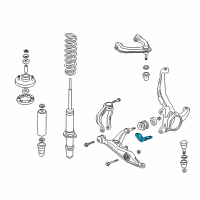 OEM 1998 Honda Civic Bracket, Passenger Side Compliance Bush Diagram - 51393-S04-000