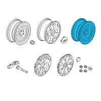 OEM 2017 Ford Transit Connect Wheel, Steel Diagram - DT1Z-1007-G